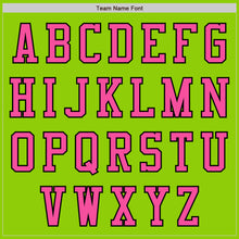 Load image into Gallery viewer, Custom Neon Green Pink-Black Authentic Baseball Jersey
