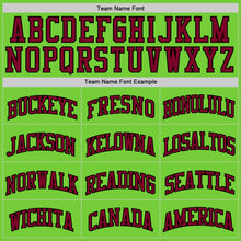 Load image into Gallery viewer, Custom Neon Green Maroon-Black Authentic Basketball Jersey
