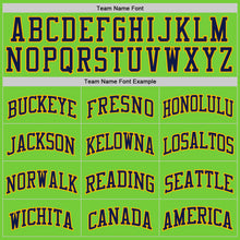 Load image into Gallery viewer, Custom Neon Green Navy-Gold Authentic Basketball Jersey
