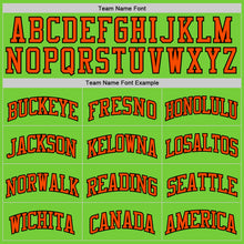 Load image into Gallery viewer, Custom Neon Green Orange-Black Authentic Basketball Jersey
