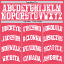 Load image into Gallery viewer, Custom Neon Pink White Authentic Basketball Jersey
