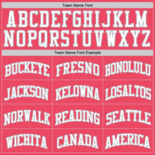 Load image into Gallery viewer, Custom Neon Pink White-Gray Authentic Basketball Jersey
