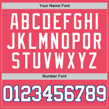 Load image into Gallery viewer, Custom Neon Pink White-Royal Authentic Basketball Jersey
