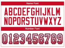 Load image into Gallery viewer, Custom White Scarlet-Navy Drift Fashion Football Jersey
