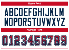 Load image into Gallery viewer, Custom Scarlet Navy-Gray Drift Fashion Football Jersey
