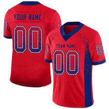 Load image into Gallery viewer, Custom Scarlet Royal-White Drift Fashion Football Jersey
