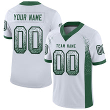 Load image into Gallery viewer, Custom White Grass Green-Black Drift Fashion Football Jersey

