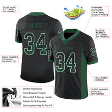 Load image into Gallery viewer, Custom Black Grass Green-White Drift Fashion Football Jersey
