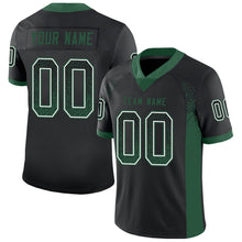 Load image into Gallery viewer, Custom Black Grass Green-White Drift Fashion Football Jersey
