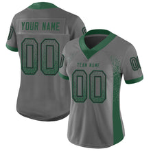 Load image into Gallery viewer, Custom Gray Grass Green-Black Drift Fashion Football Jersey

