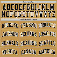 Load image into Gallery viewer, Custom Old Gold Black-White Authentic Basketball Jersey
