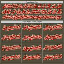 Load image into Gallery viewer, Custom Olive Red-Cream Mesh Authentic Throwback Salute To Service Baseball Jersey
