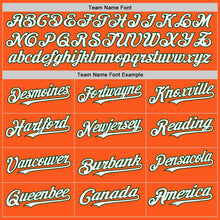 Load image into Gallery viewer, Custom Orange White-Green Mesh Authentic Throwback Baseball Jersey
