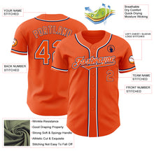 Load image into Gallery viewer, Custom Orange White-Navy Authentic Baseball Jersey
