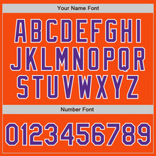 Load image into Gallery viewer, Custom Orange Purple-White Authentic Baseball Jersey
