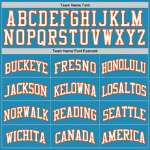 Load image into Gallery viewer, Custom Panther Blue White-Orange Authentic Basketball Jersey
