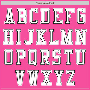 Custom Pink White-Black Authentic Baseball Jersey