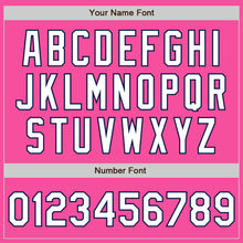 Load image into Gallery viewer, Custom Pink White-Navy Authentic Baseball Jersey
