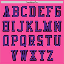 Load image into Gallery viewer, Custom Pink Purple-Black Authentic Baseball Jersey
