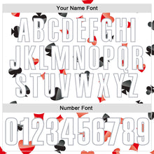 Load image into Gallery viewer, Custom White Gray 3D Gambling Poker Performance Polo Shirt
