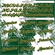 Load image into Gallery viewer, Custom White Green-Old Gold 3D Pattern Design Abstract Brush Stroke Performance Polo Shirt
