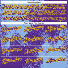 Load image into Gallery viewer, Custom Light Blue Purple-Yellow 3D Pattern Design Abstract Brush Stroke Performance Polo Shirt
