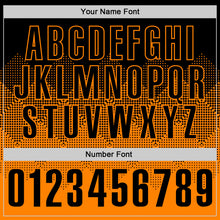 Load image into Gallery viewer, Custom Black Bay Orange 3D Gradient Square Shape Performance Polo Shirt
