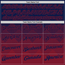 Load image into Gallery viewer, Custom Navy Crimson 3D Gradient Square Shape Performance Polo Shirt
