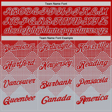 Load image into Gallery viewer, Custom Red Gray 3D Gradient Square Shape Performance Polo Shirt

