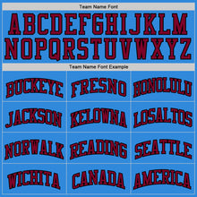 Load image into Gallery viewer, Custom Powder Blue Maroon-Black Authentic Basketball Jersey
