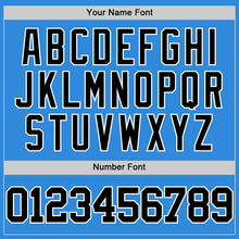 Load image into Gallery viewer, Custom Powder Blue Black-White Authentic Basketball Jersey
