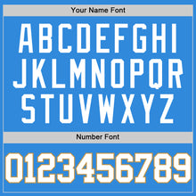 Load image into Gallery viewer, Custom Powder Blue White-Old Gold Authentic Basketball Jersey
