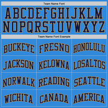 Load image into Gallery viewer, Custom Powder Blue Navy-Old Gold Authentic Basketball Jersey
