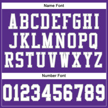 Load image into Gallery viewer, Custom Purple White-Gray Mesh Authentic Football Jersey
