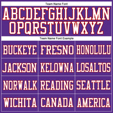 Load image into Gallery viewer, Custom Purple White-Red Mesh Authentic Football Jersey
