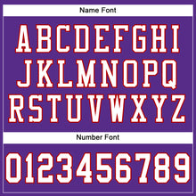 Load image into Gallery viewer, Custom Purple White-Red Mesh Authentic Football Jersey
