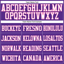 Load image into Gallery viewer, Custom Purple White-Pink Mesh Authentic Football Jersey
