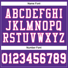 Load image into Gallery viewer, Custom Purple White-Pink Mesh Authentic Football Jersey
