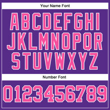 Load image into Gallery viewer, Custom Purple Pink-White Authentic Football Jersey
