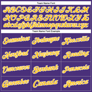 Custom Stitched Purple Gold-White Sports Pullover Sweatshirt Hoodie