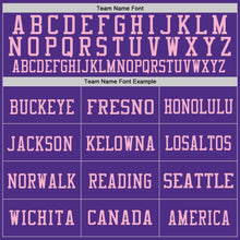 Load image into Gallery viewer, Custom Purple Light Pink Mesh Authentic Football Jersey
