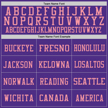 Load image into Gallery viewer, Custom Purple Medium Pink Mesh Authentic Football Jersey
