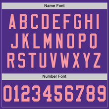 Load image into Gallery viewer, Custom Purple Medium Pink Mesh Authentic Football Jersey
