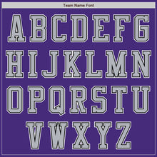 Load image into Gallery viewer, Custom Purple Black-Gray Authentic Baseball Jersey
