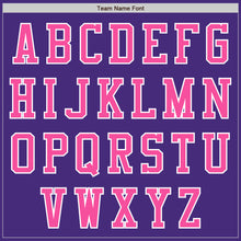 Load image into Gallery viewer, Custom Purple Pink-White Authentic Baseball Jersey
