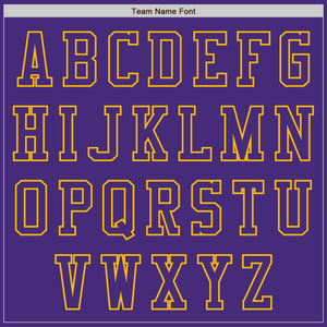 Custom Purple Gold Authentic Baseball Jersey