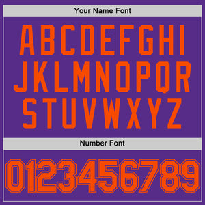 Custom Purple Orange Authentic Throwback Basketball Jersey