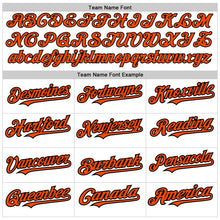 Load image into Gallery viewer, Custom White Orange-Black Authentic Raglan Sleeves Baseball Jersey
