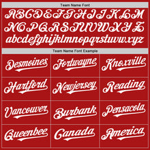 Load image into Gallery viewer, Custom Red White Mesh Authentic Throwback Baseball Jersey

