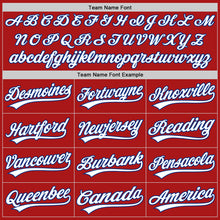 Load image into Gallery viewer, Custom Red White-Royal Authentic Throwback Baseball Jersey
